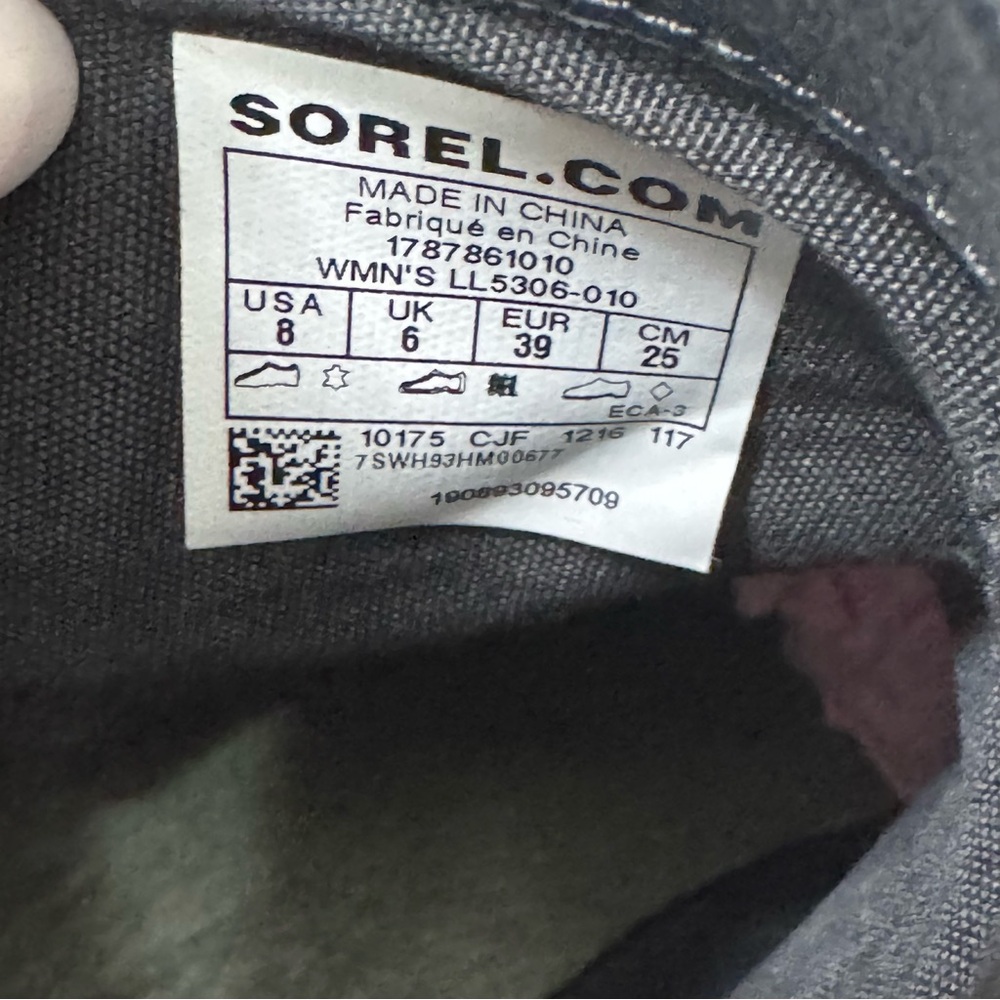 Sorel Danica Waterproof Black Leather Ankle Booties Ss 8 - Picture 12 of 13